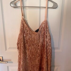 Torrid Sequined Fringe swing tank